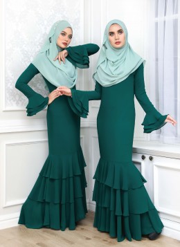 EMBUN DRESS - Emerald Green